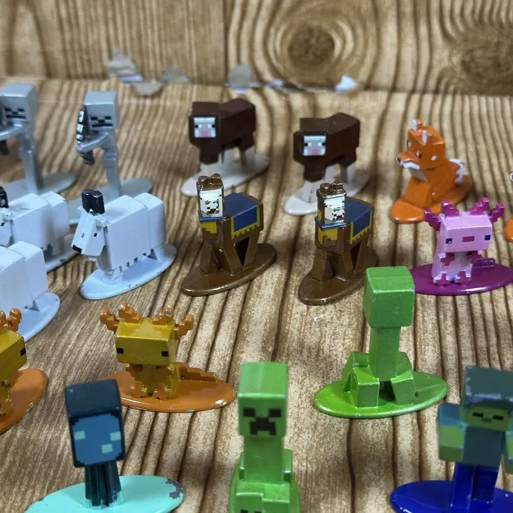 Minecraft Nano Metalfigs‎ Die Cast Metal Figures Lot Of 34 Jada Toys READ